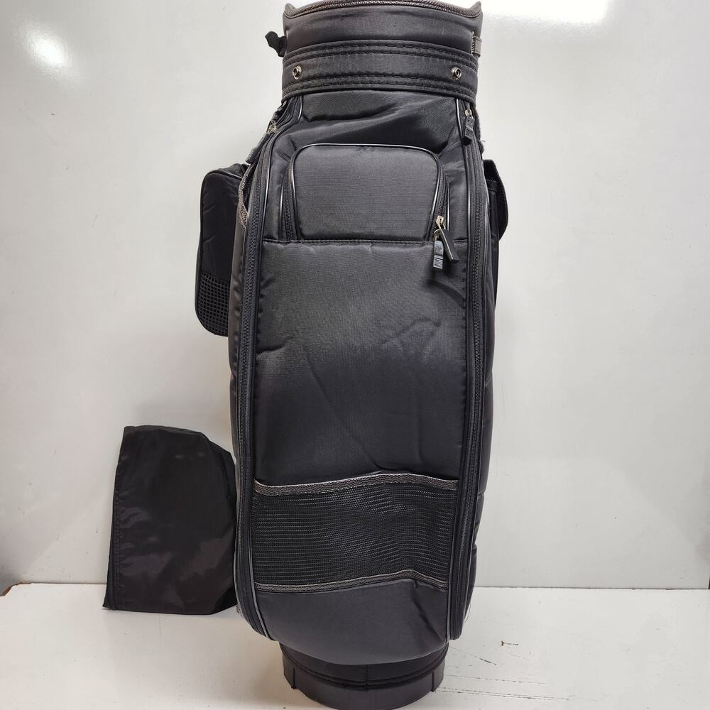 PRO SELECT Golf Staff Cart Bag | 6-Way Divider | Black w/ Rain Hood - Picture 3 of 14